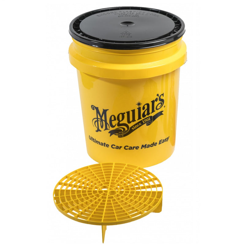Meguiar's Yellow Bucket With Grit Guard & Lid