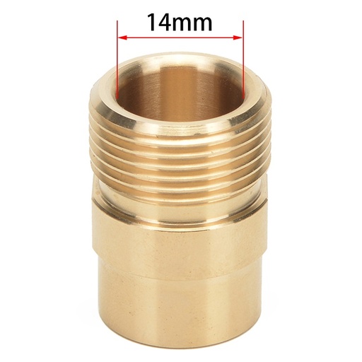 [PGCN-M22-14] MJJC Hogedrukreiniger pistool M22x1.5mm mannelijke draad met 14mm opening adapter